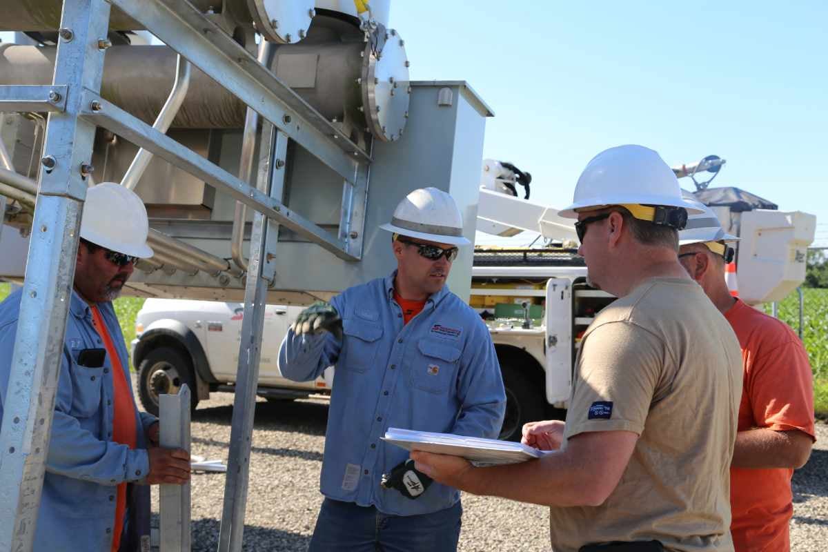 Crews upgrade substation